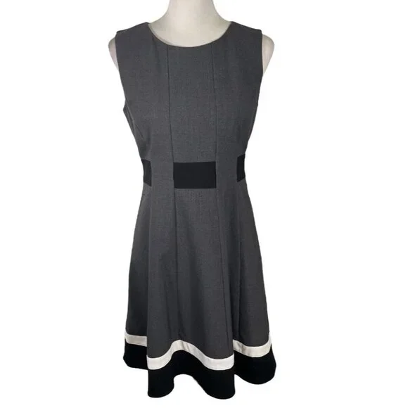 sachin and babi light blue dress Calvin Klein Tie Waist Moto Dress in Brown